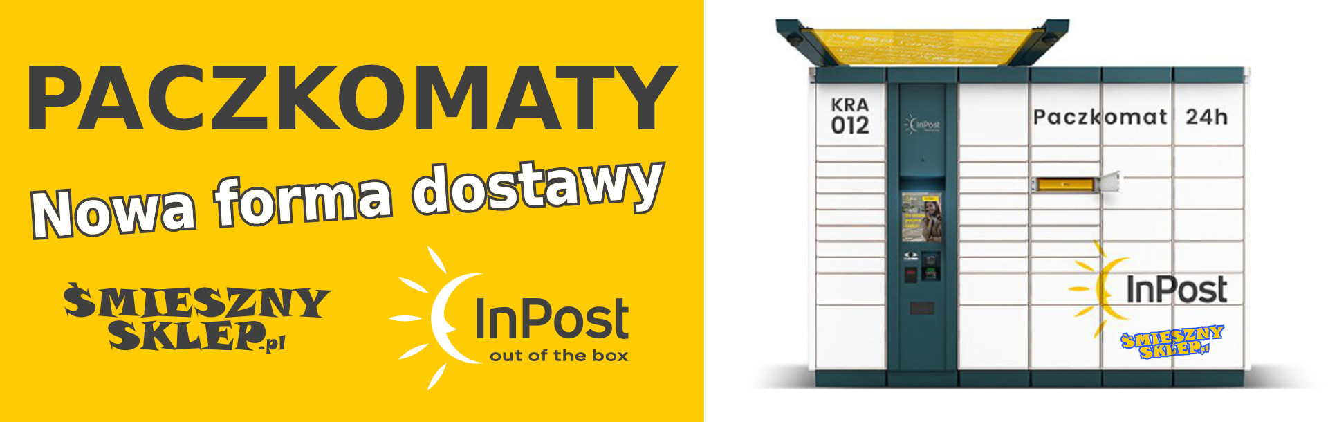 Nowa forma dostawy Paczkomaty InPost w SmiesznySklep.pl
